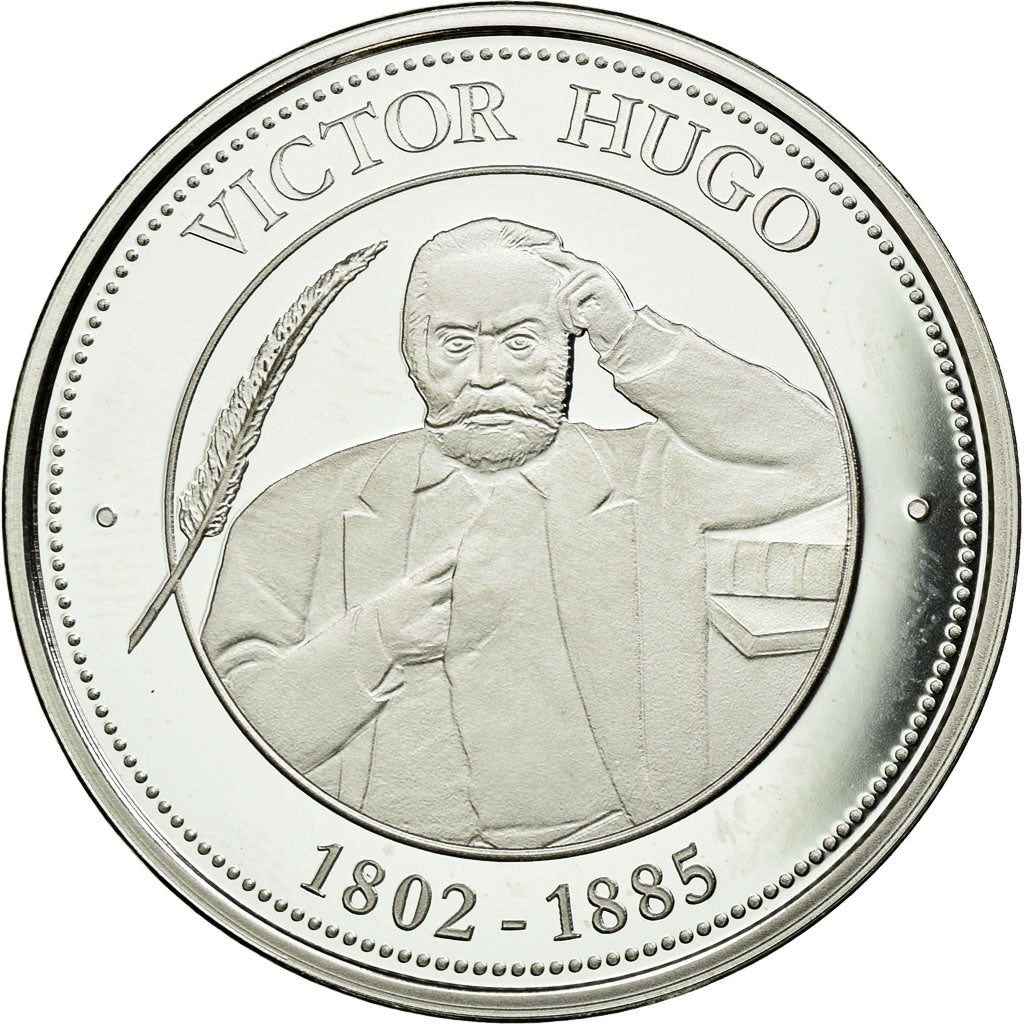 France, Médaille, Nos Grands Hommes, Victor Hugo, FDC, Argent