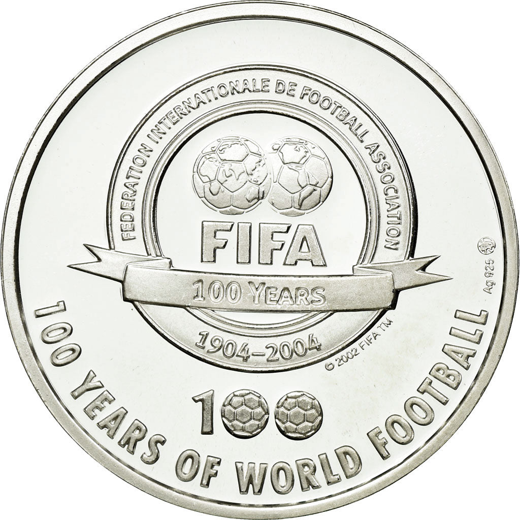 France, Medal, Football, 100 Ans de la FIFA, Lilian Thuram, 2004, MS(65-70)