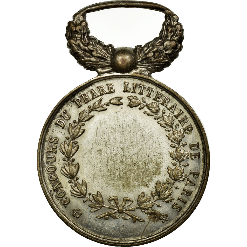 France, Medal, Concours du Phare Littéraire de Paris, EF(40-45), Silvered