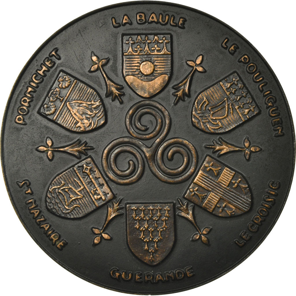 France, Medal, Bretagne, Côte d'Amour, Monier, MS(63), Bronze