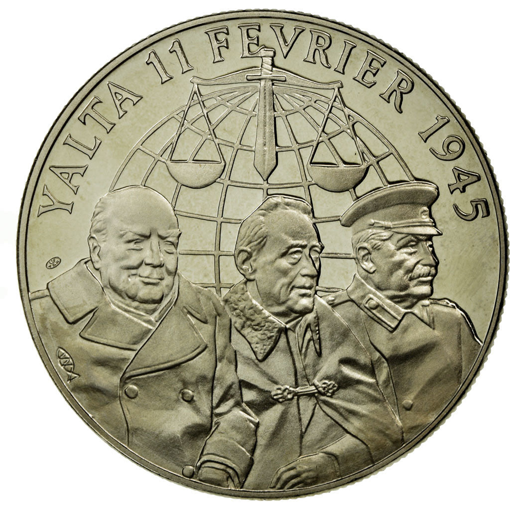 Francia, medaglia, Seconde Guerre Mondiale, Les Accords de Yalta, FDC