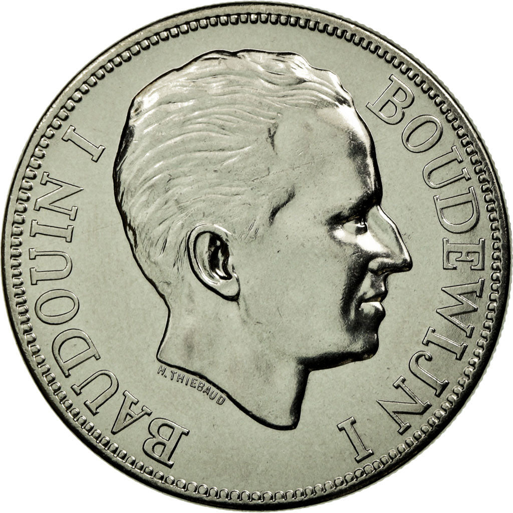 Belgio, medaglia, Le roi Baudouin Ier, FDC, Rame-nichel