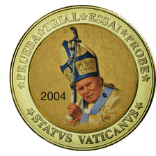 Vaticano, medaglia, Le Pape Jean-Paul II, 2004, FDC, Rame-nichel