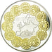 Frankrijk, Medaille, l'Union Monétaire Européenne, 2002, FDC, Verzilverd koper