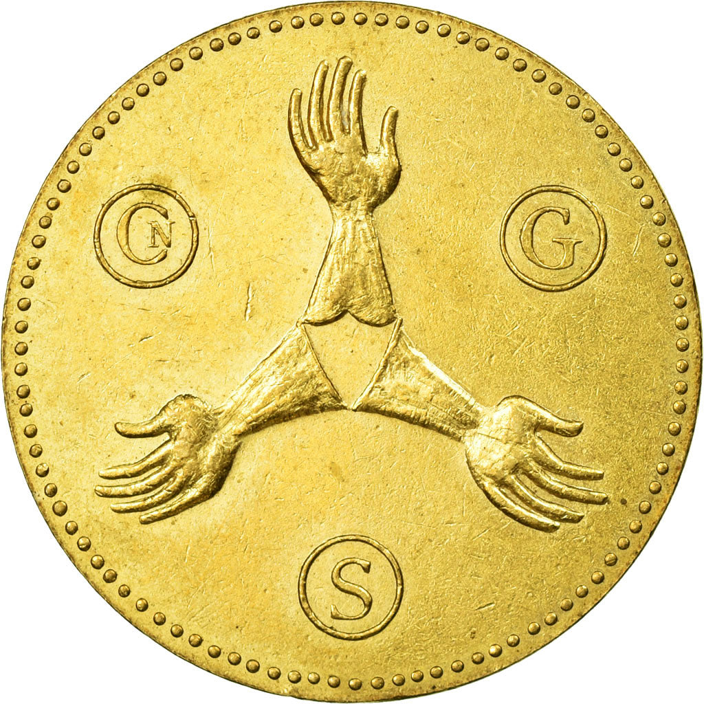 France, Jeton, Centre National des Graveurs Sculpteurs, SPL, Copper Gilt