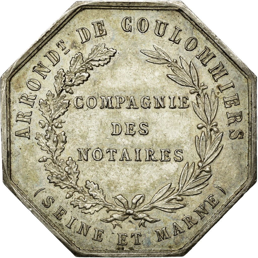 Frankreich, Token, Notaires de l'Arrondissement de Coulommiers, Seine et Marne