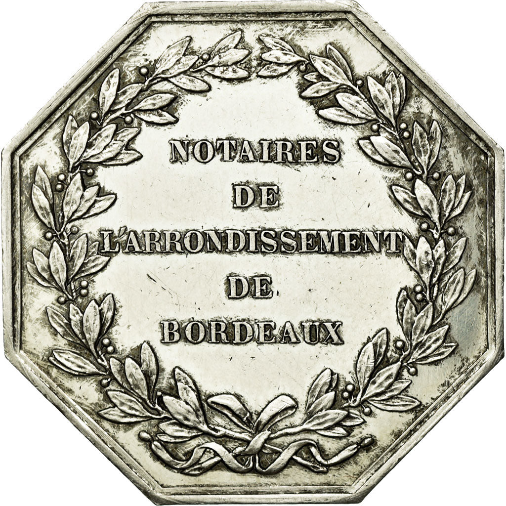 France, Jeton, Notaires de l'Arrondissement de Bordeaux, Tiolier, SUP+, Argent