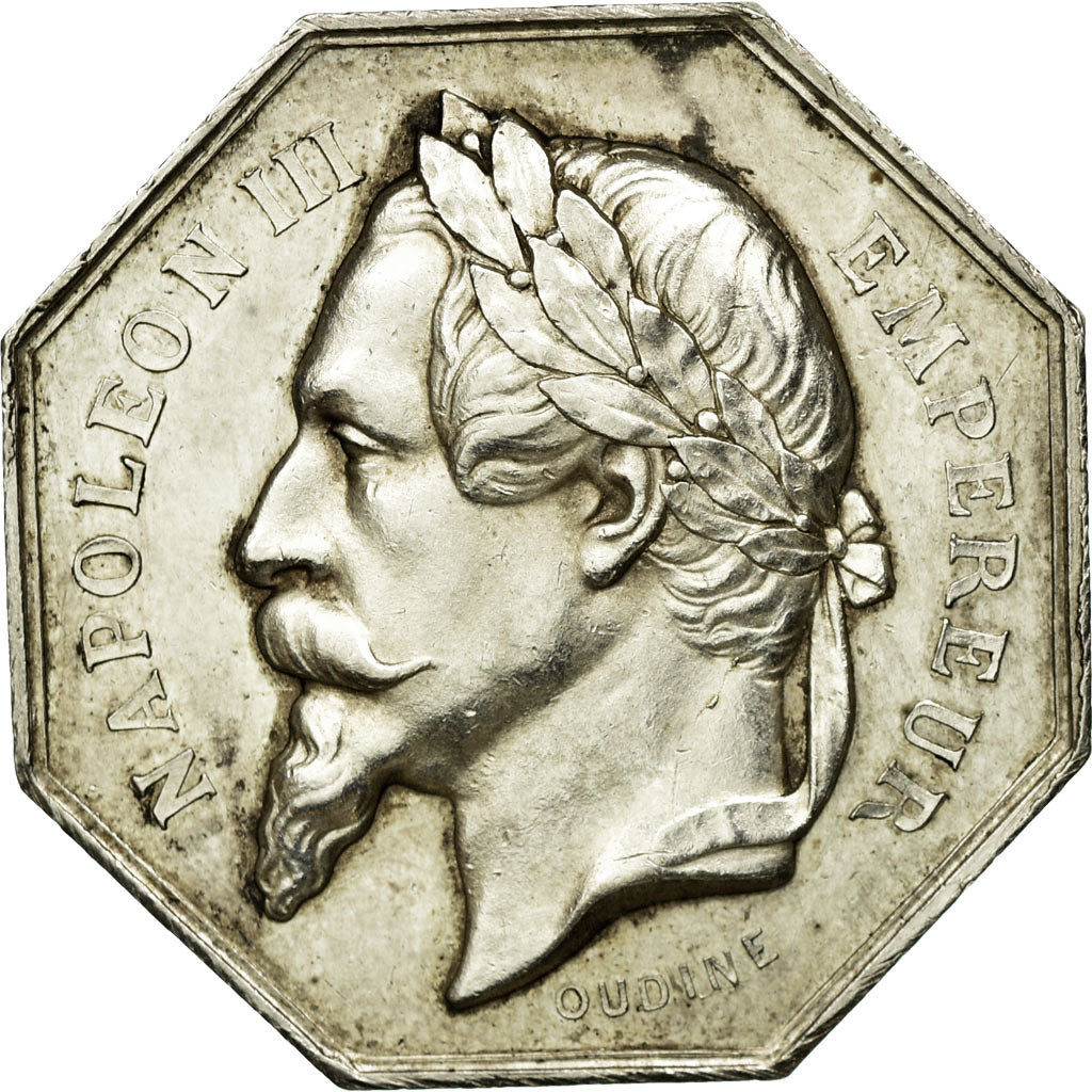 France, Token, Napoléon III, Notaires de l'Arrondissement de Clamecy, n.d.