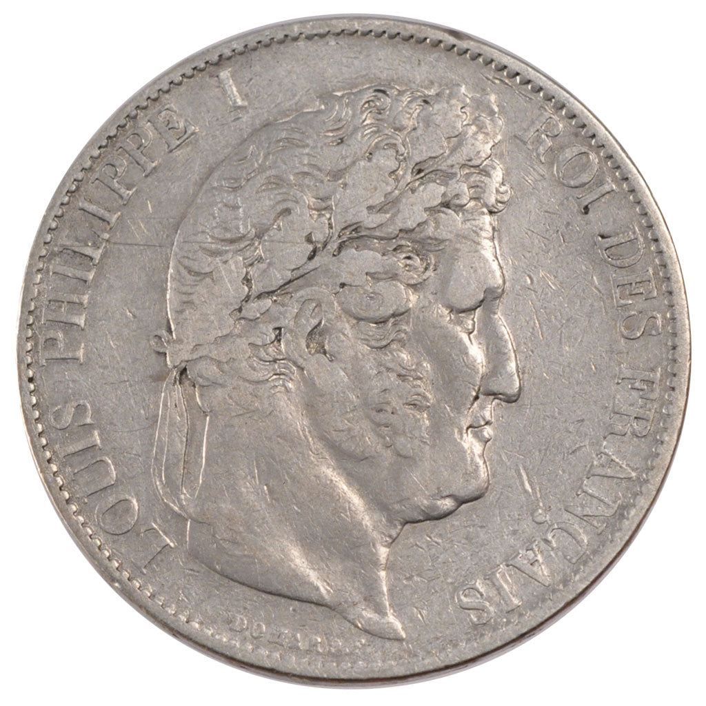 Coin, France, Louis-Philippe, 5 Francs, 1845, Bordeaux, VF(20-25), Silver