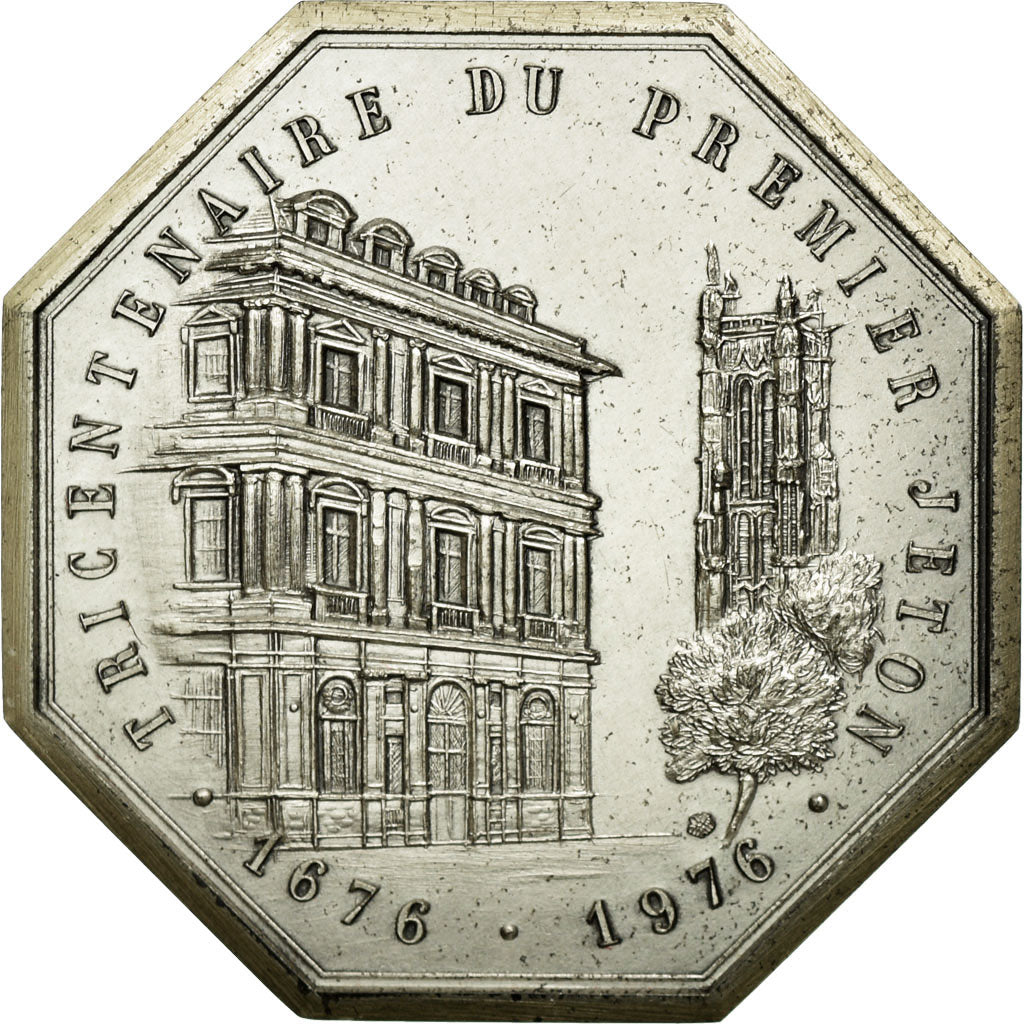 France, Jeton, Compagnie des Notaires de Paris, 1976, SPL, Argent