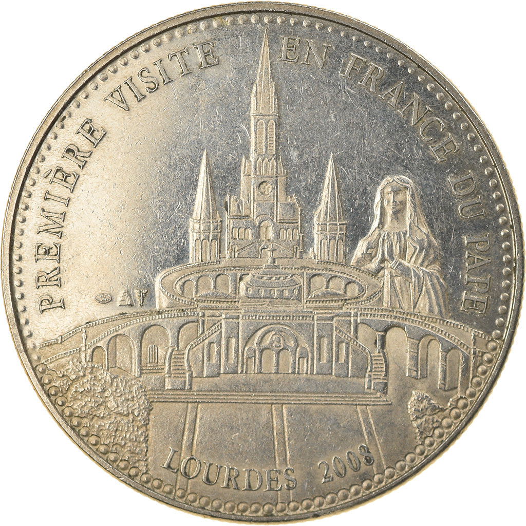 Francja, Medal, Première Visite de Benoit XVI en France, Lourdes, 2008