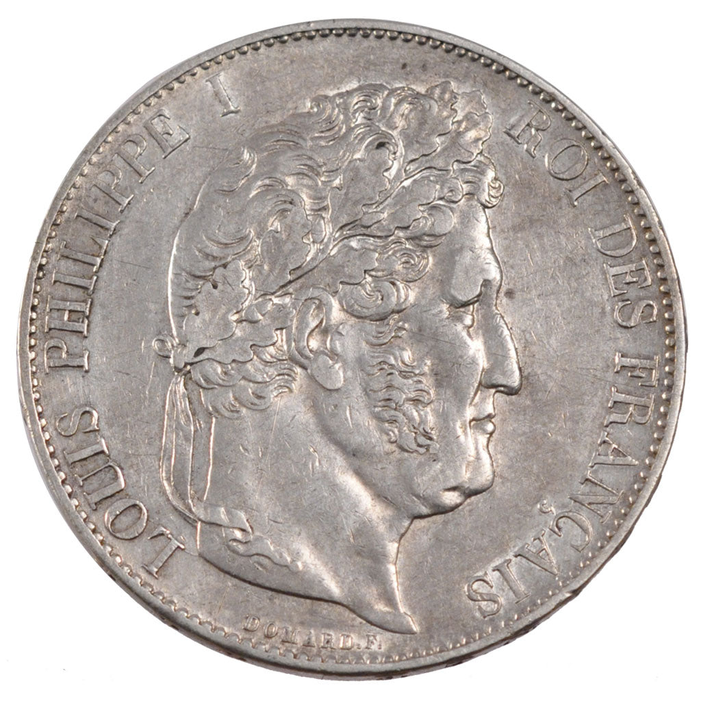 Coin, France, Louis-Philippe, 5 Francs, 1847, Paris, EF(40-45), Silver