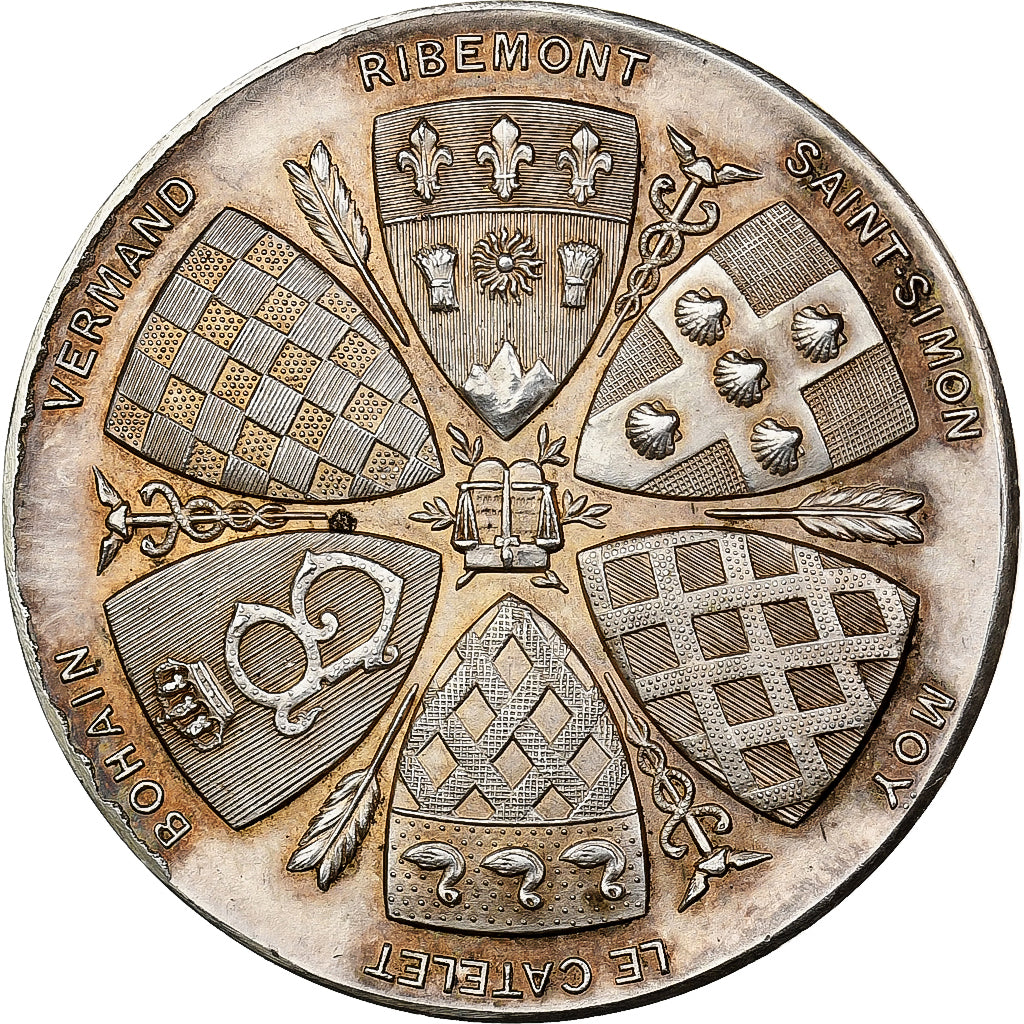 France, Jeton, Notaires de l'arrondissement de Saint-Quentin, Argent, Devambez