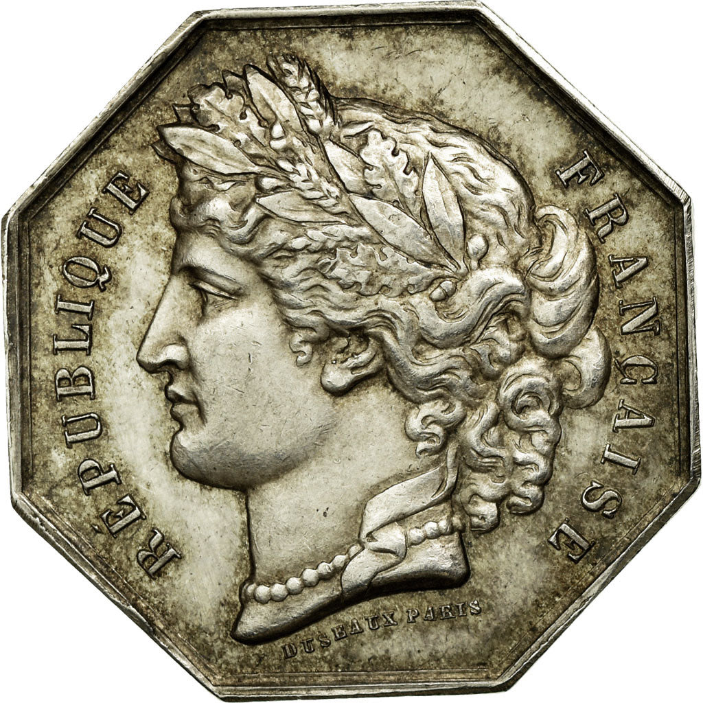 Francia, Token, Notaires de l'Arrondissement de Meaux, Duseaux, SPL-, Argento