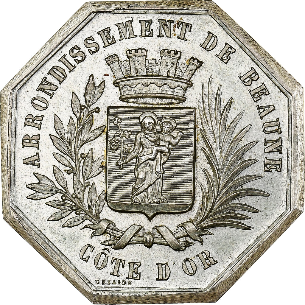 Frankreich, betaalpenning, Notaires de l'Arrondissement de Beaune, Silber