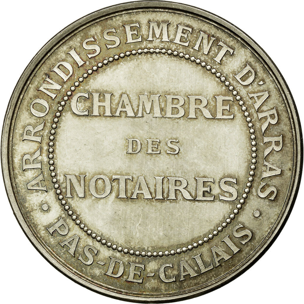France, Token, Chambre des Notaires d'Arras, Tasset, MS(60-62), Silver