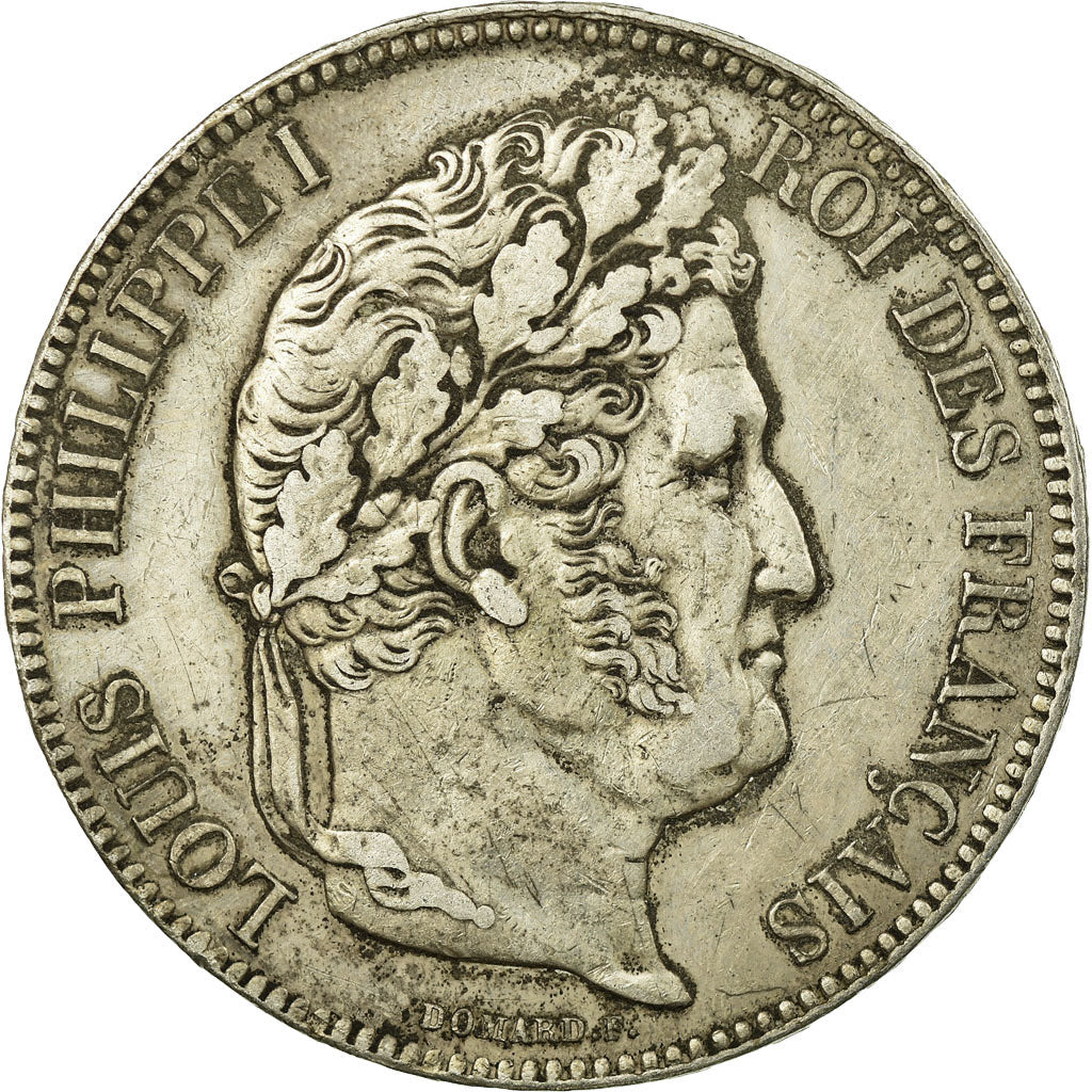 Monnaie, France, Louis-Philippe, 5 Francs, 1843, Bordeaux, TTB+, Argent