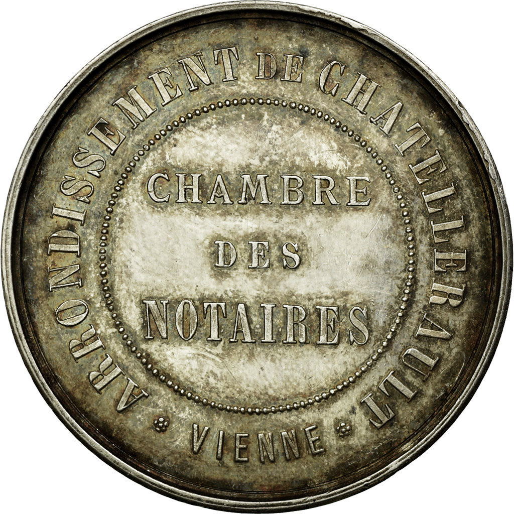 France, Token, Notaires de l'Arrondissement de Châtellerault, Vienne, Silver