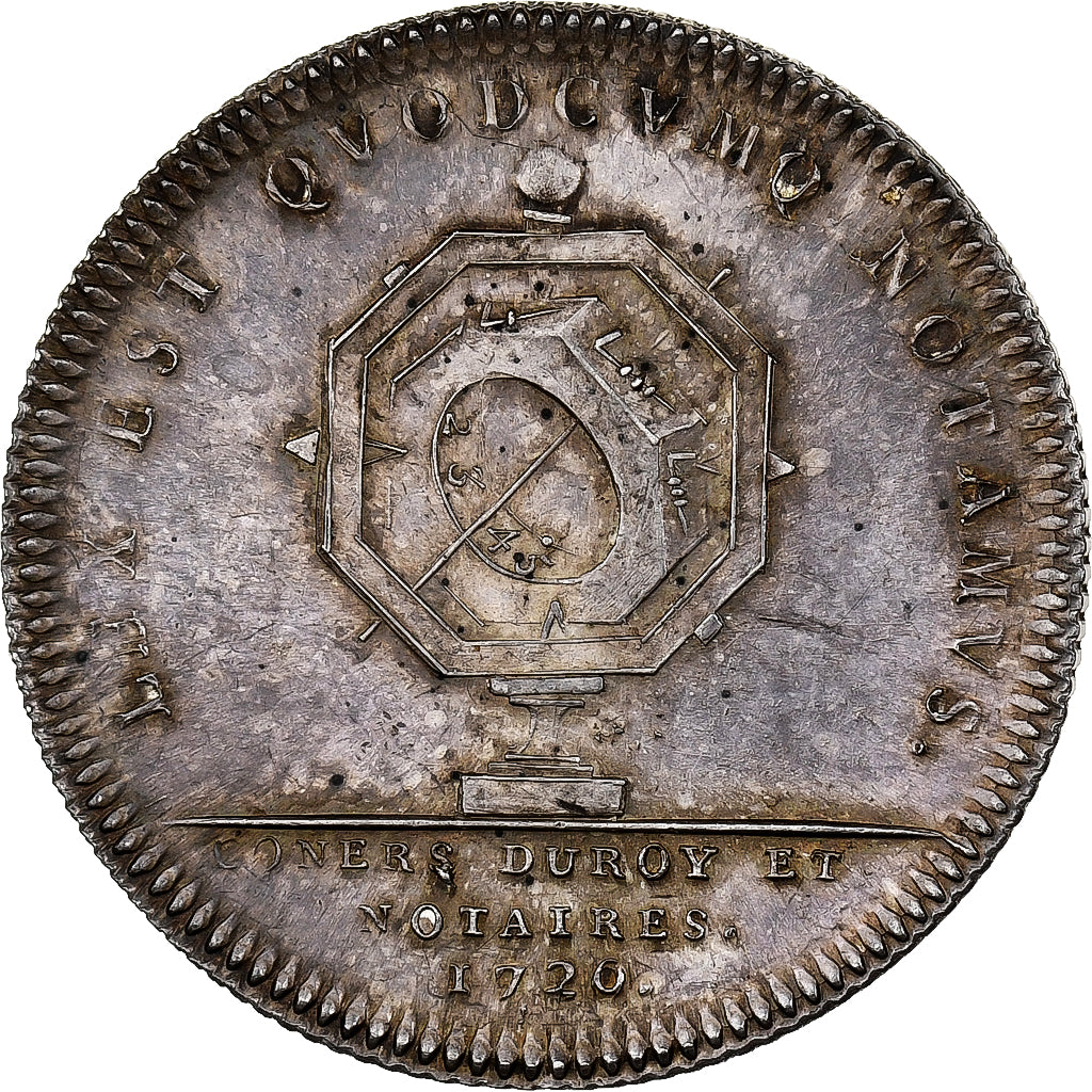 France, Token, Louis XV, Conseillers du Roi et Notaires, 1720 (1731), Silver