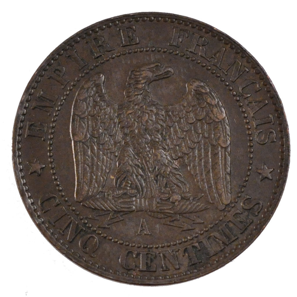 Moneta, Francia, Napoleon III, Napoléon III, 5 Centimes, 1862, Paris, SPL-
