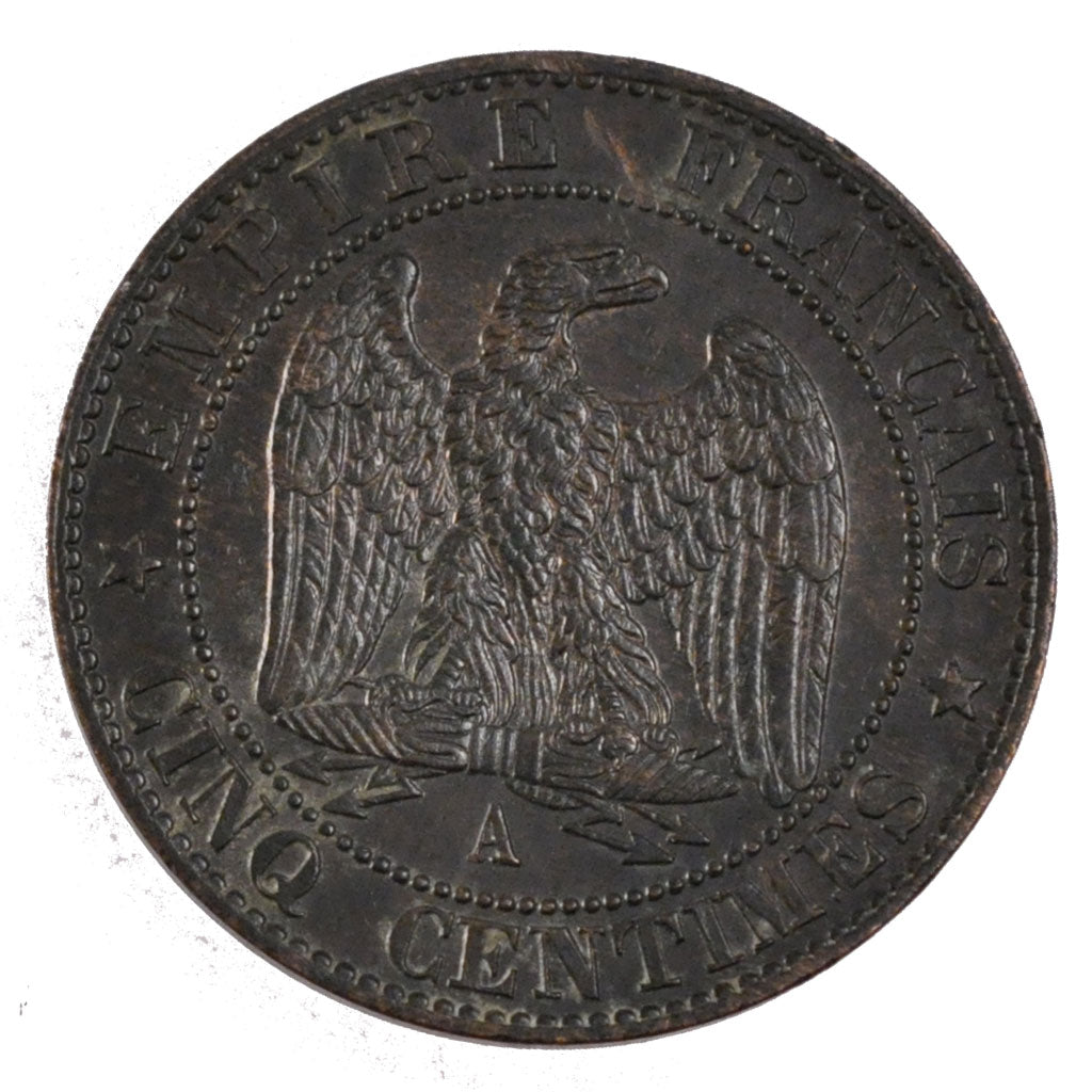 Moneta, Francia, Napoleon III, Napoléon III, 5 Centimes, 1861, Paris, SPL-