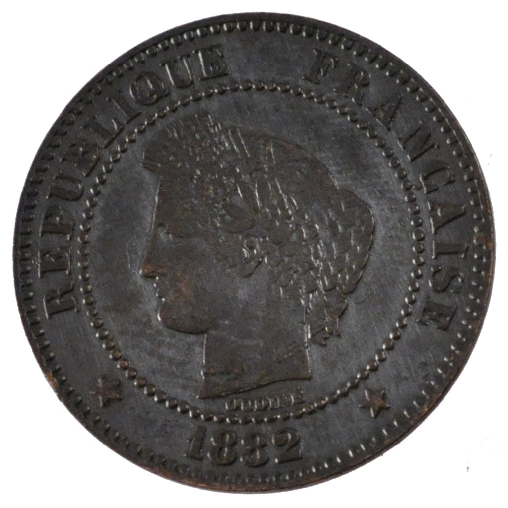 Monnaie, France, Cérès, 2 Centimes, 1882, Paris, SUP, Bronze, KM:827.1