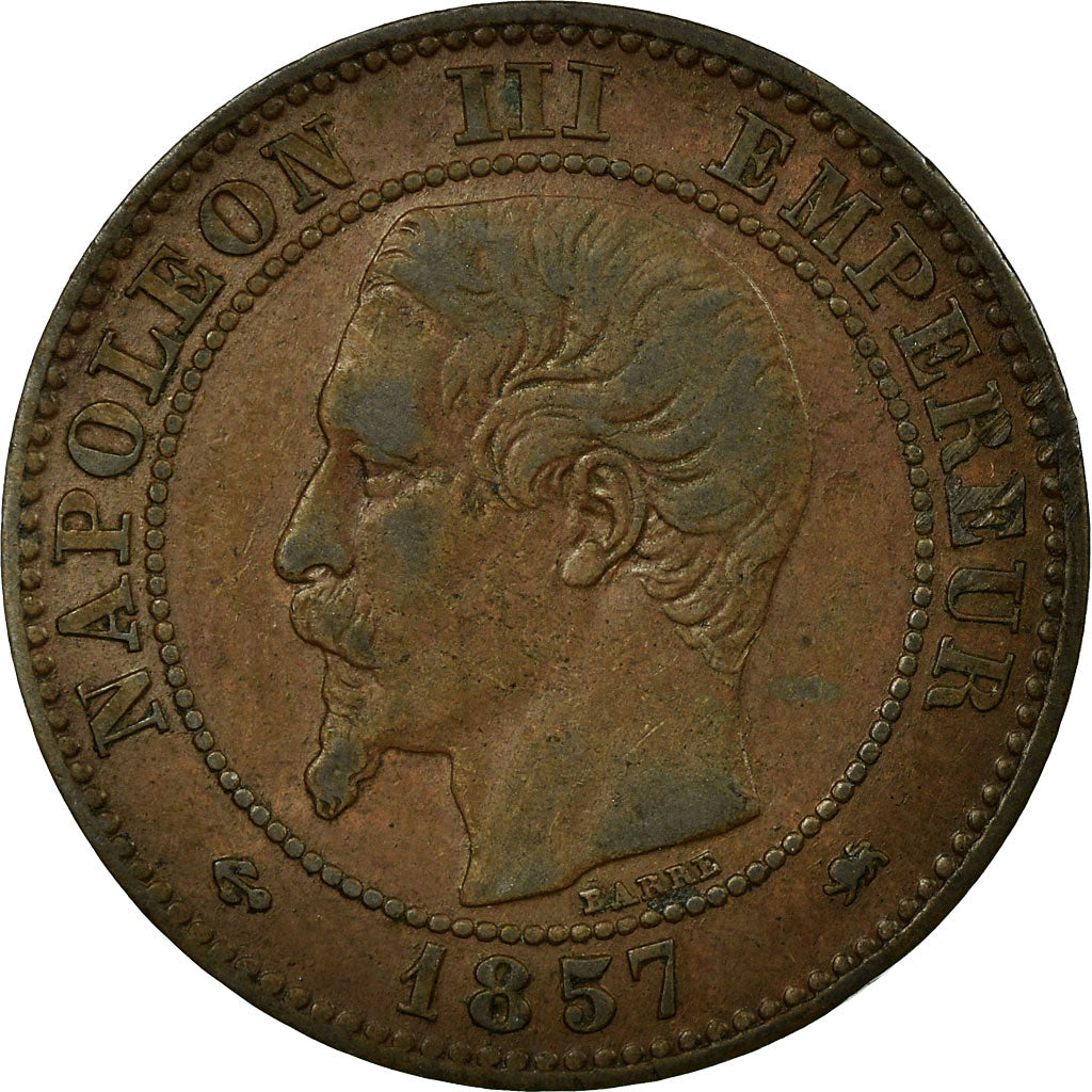 Coin, France, Napoleon III, Napoléon III, 2 Centimes, 1857, Lyon, EF(40-45)