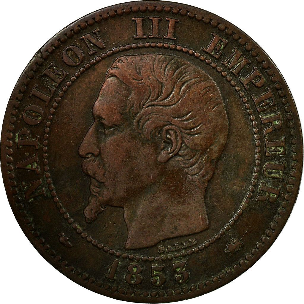 Monnaie, France, Napoleon III, Napoléon III, 2 Centimes, 1853, Lyon, TTB