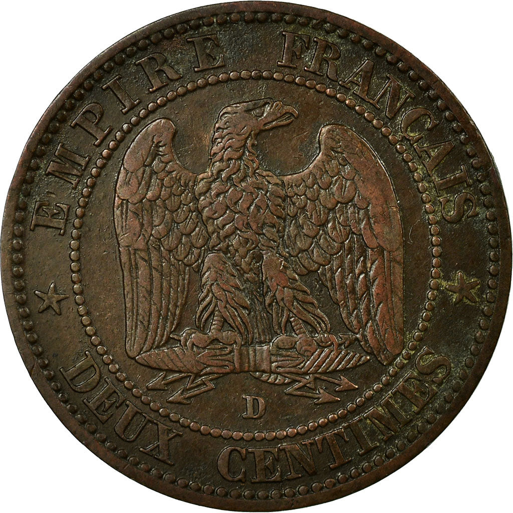 Monnaie, France, Napoleon III, Napoléon III, 2 Centimes, 1853, Lyon, TTB