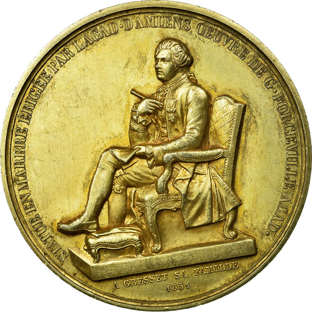 Frankrijk, Medaille, Littérature, Académie d'Amiens, Concours, 1882, PR