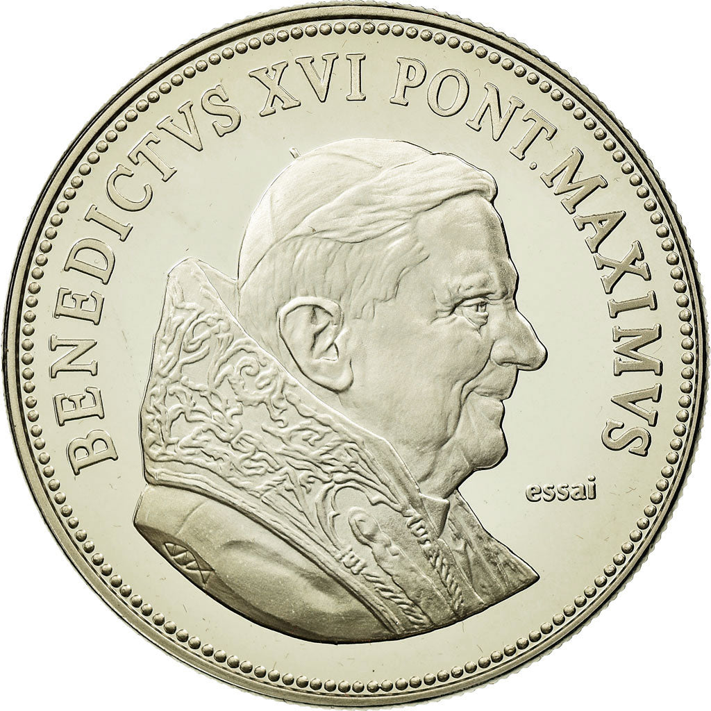 Vaticaan, Medaille, Le Pape Benoit XVI, FDC, Copper-nickel