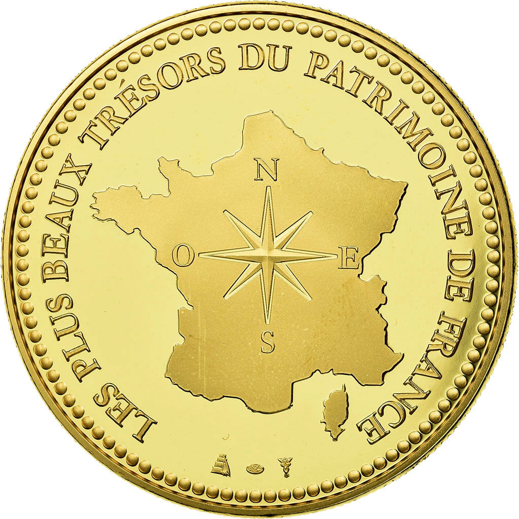France, Medal, Paris - La Tour Eiffel, MS(65-70), Copper Gilt