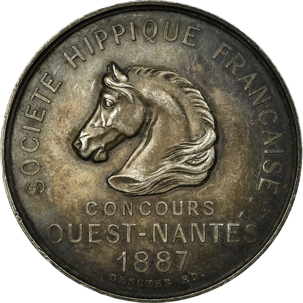 Francia, medaglia, Société Hippique Française, Concours Ouest-France, 1887