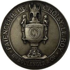 France, Médaille, Faïencerie de Choisy-le-Roy, Boulanger & Cie, 1928, SUP+