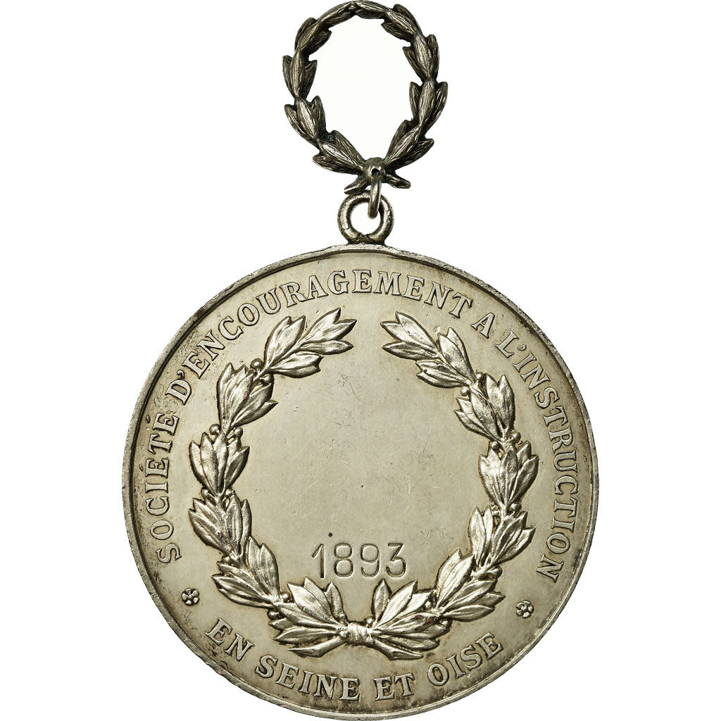 France, Medal, Société d'Encouragement à l'Instruction, Seine et Oise, 1893