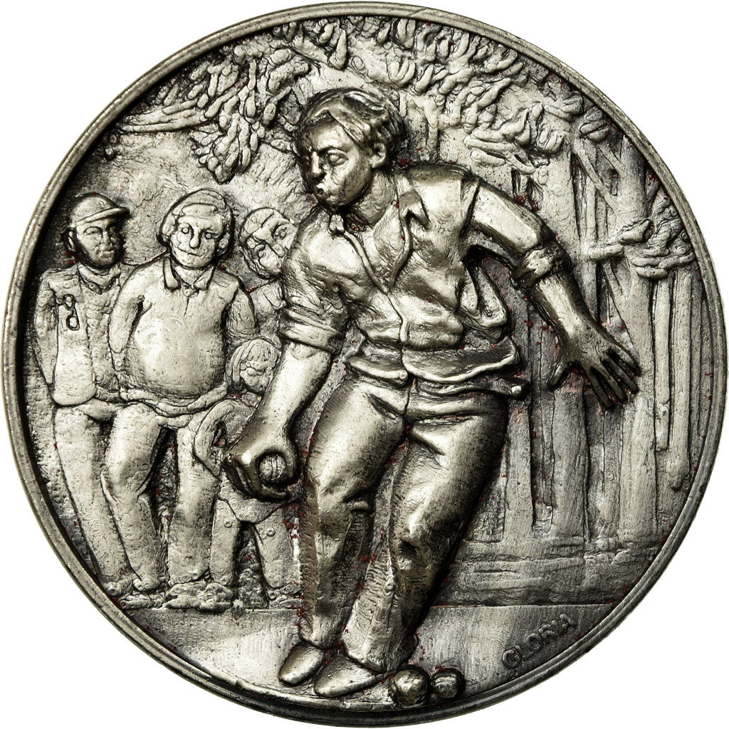 France, Medal, Sport, Prix de Pétanque, EF(40-45), Silvered bronze