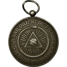 France, Medal, Grand Orient de France, Cours Commerciaux du GODF, 1914, Silver