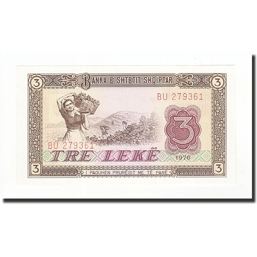 Albania, 3 Lekë, UNC(65-70)
