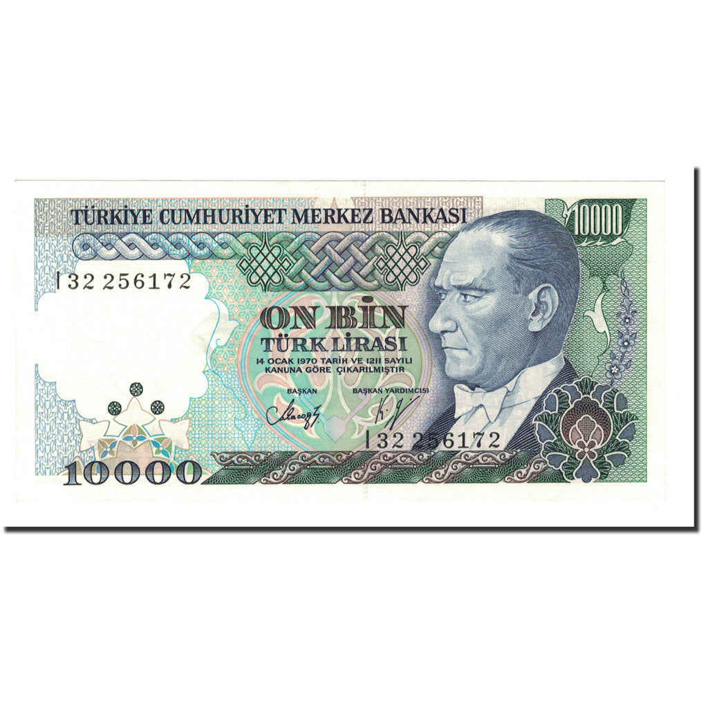 Geldschein, Türkei, 10,000 Lira, 1989, KM:200, UNZ