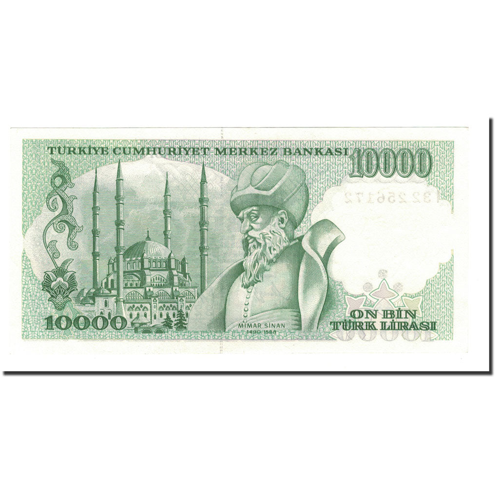 Geldschein, Türkei, 10,000 Lira, 1989, KM:200, UNZ