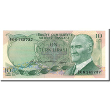 Banknote, Turkey, 10 Lira, 1975, KM:186, UNC(65-70)
