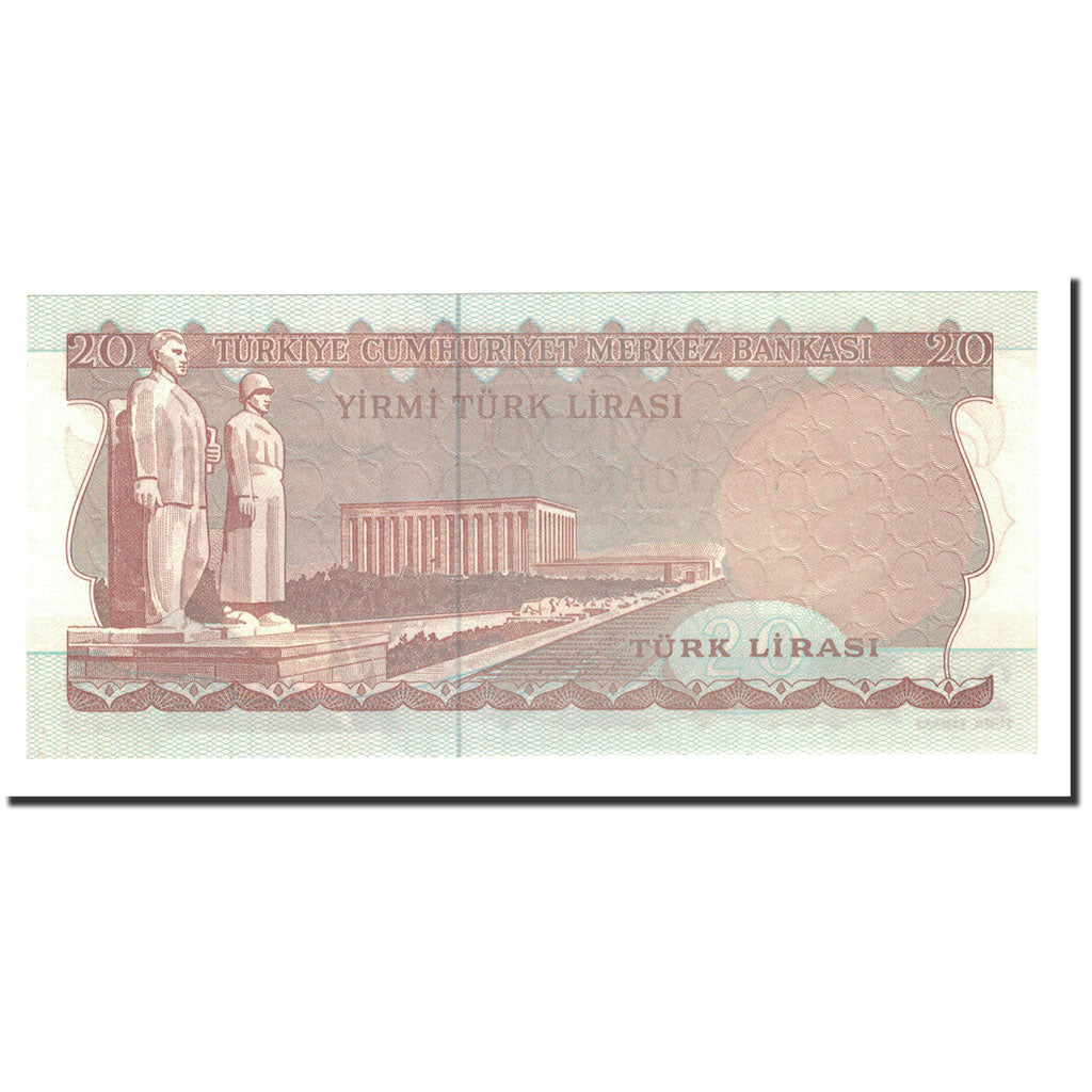 Banknot, Turcja, 20 Lira, 1974, KM:187a, UNC(65-70)