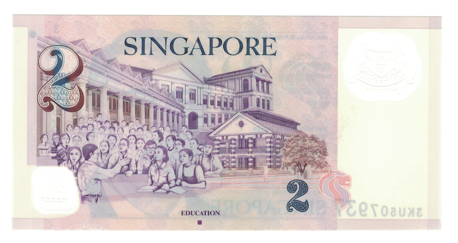 Billet, Singapour, 2 Dollars, 2005, KM:46b, NEUF