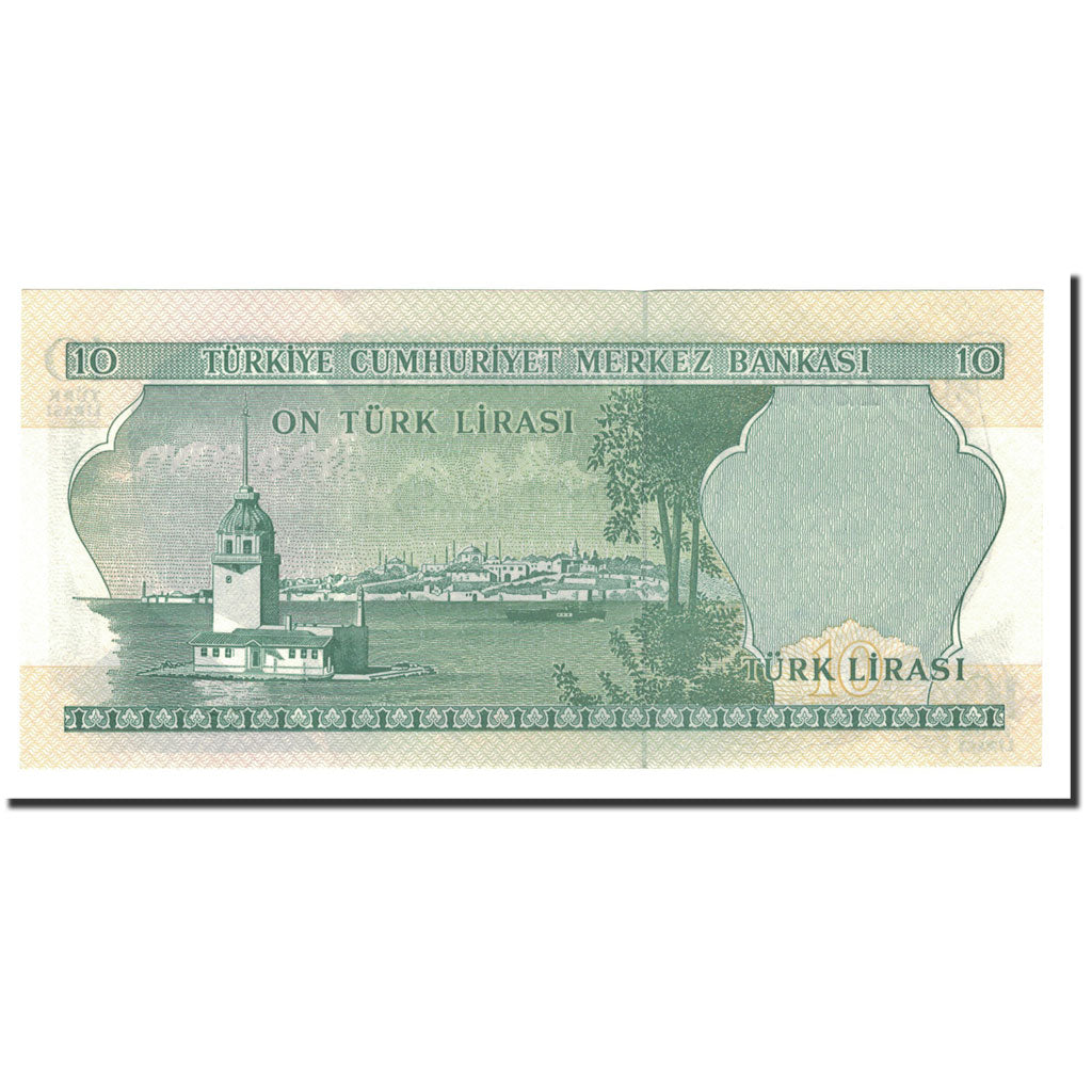 Banknote, Turkey, 10 Lira, 1970, KM:186, UNC(65-70)
