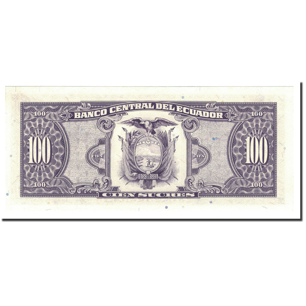 Banknote, Ecuador, 100 Sucres, 1991, 1991-06-21, KM:123Aa, UNC(65-70)