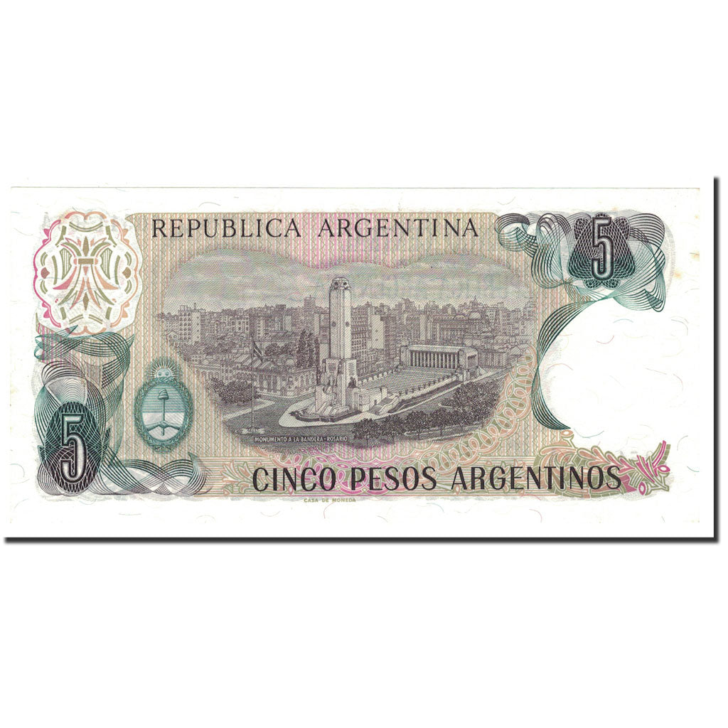 Billet, Argentine, 5 Pesos Argentinos, Undated (1983-84), KM:312a, NEUF