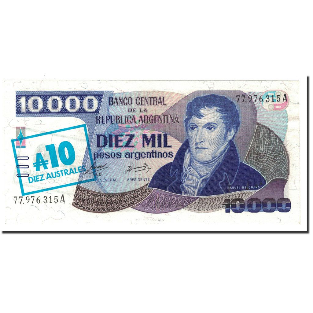 Billet, Argentine, 10 Australes, 1985, Undated, KM:322a, NEUF
