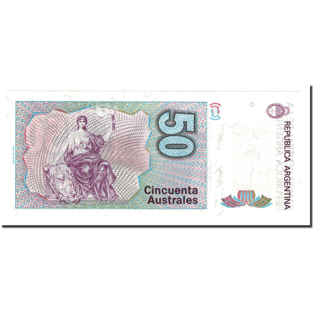 Banknote, Argentina, 50 Australes, Undated (1986-89), KM:326b, UNC(65-70)