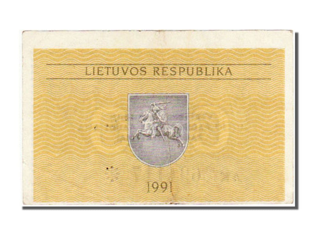 Banknote, Lithuania, 0.10 Talonas, 1991, AU(55-58)