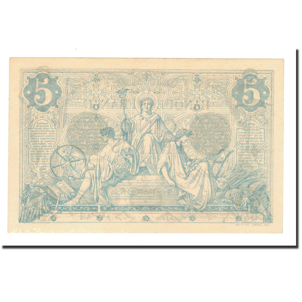 France, 5 Francs, 1873, 1873-02-27, UNC(63), Fayette:F1.15), KM:60